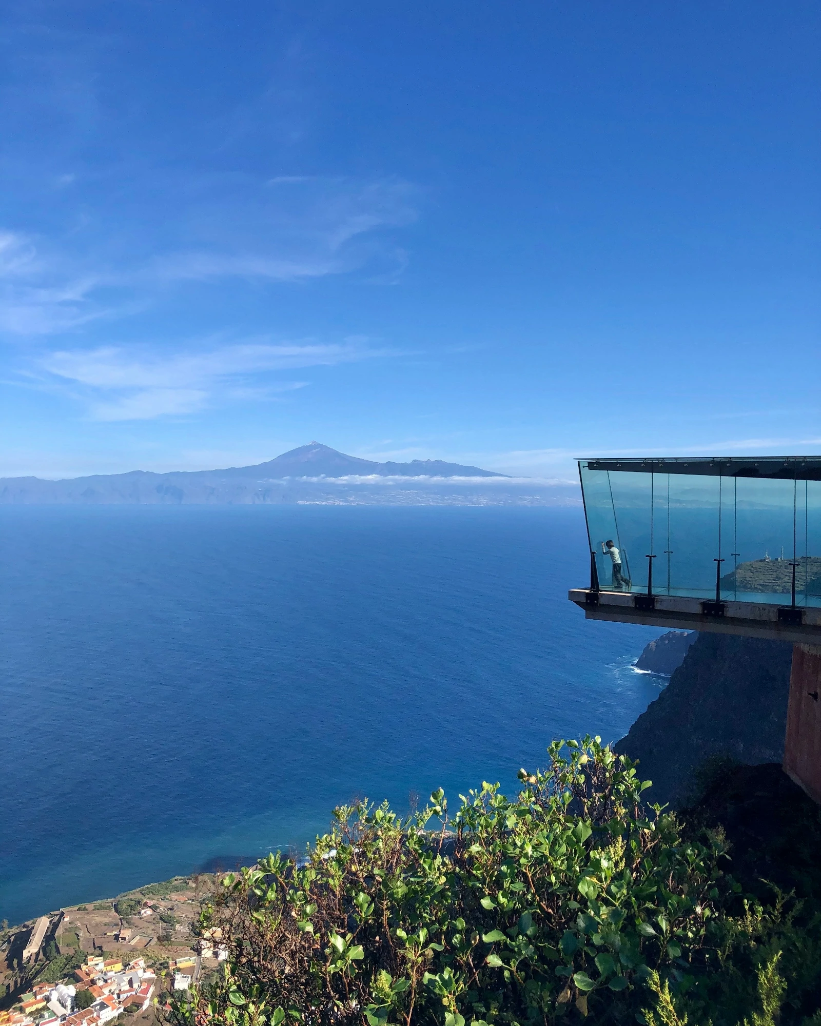 Block vom Mirador de Abrante nach Teneriffa